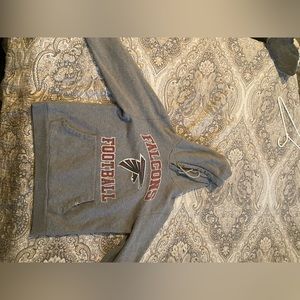 Falcons football hoodie grey size M